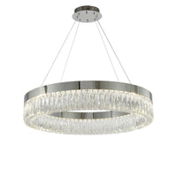 Halo Chrome Krystal Lysekrone Ø60 cm