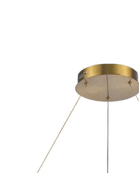 Halo Gold Krystal Lysekrone Ø60 cm.