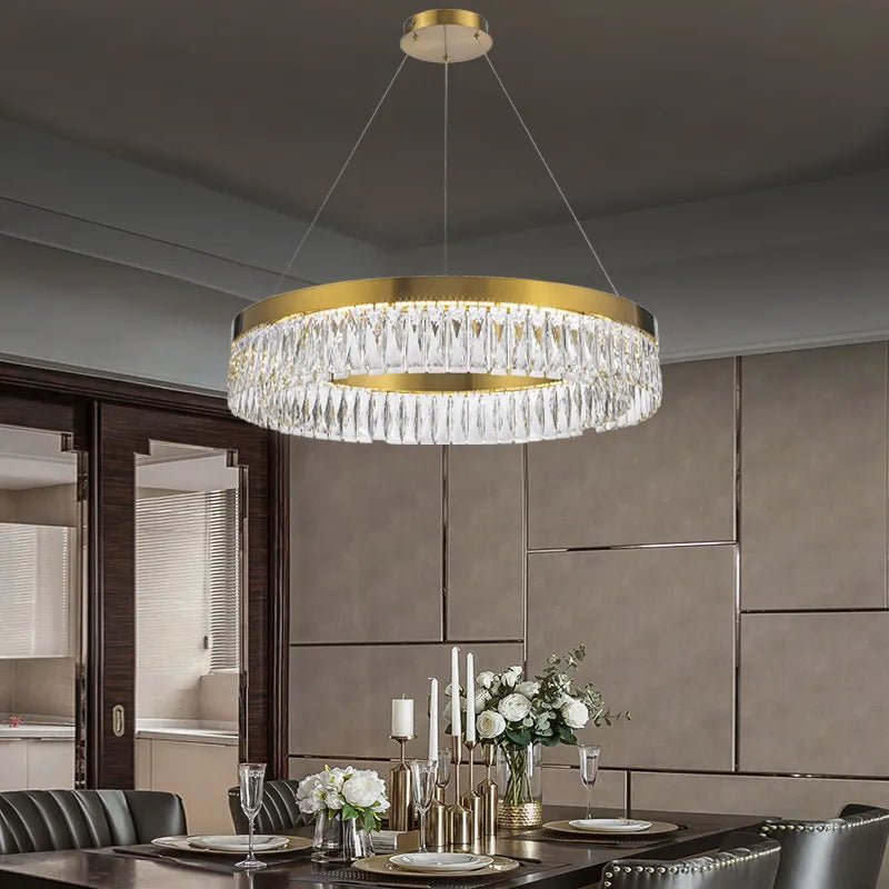 Luxware Halo Gold Krystallysekrone Ø60 cm. - Luxware DK