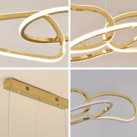 Luxware Infinita 5 rings LED Chandelier 120 cm 