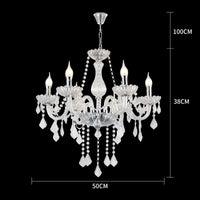 Luxware Retro K9 Clear Crystal Chandelier 