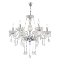 Luxware Retro K9 Clear Crystal Chandelier 