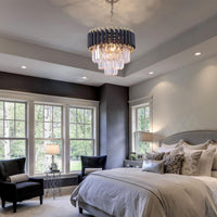 Caesar Lysekrone Sort/Guld Ø40 cm