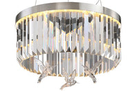 Asfura Lysekrone i chrome Ø60cm.