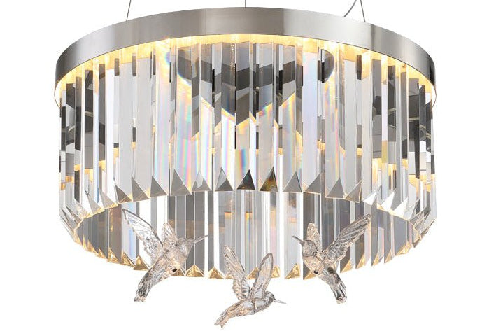 Lysekrones Asfura i chrome Q60cm. - Luxware DK