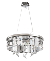 Asfura Lysekrone i chrome Ø60cm.