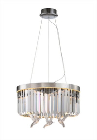 Asfura Lysekrone i chrome Ø60cm.