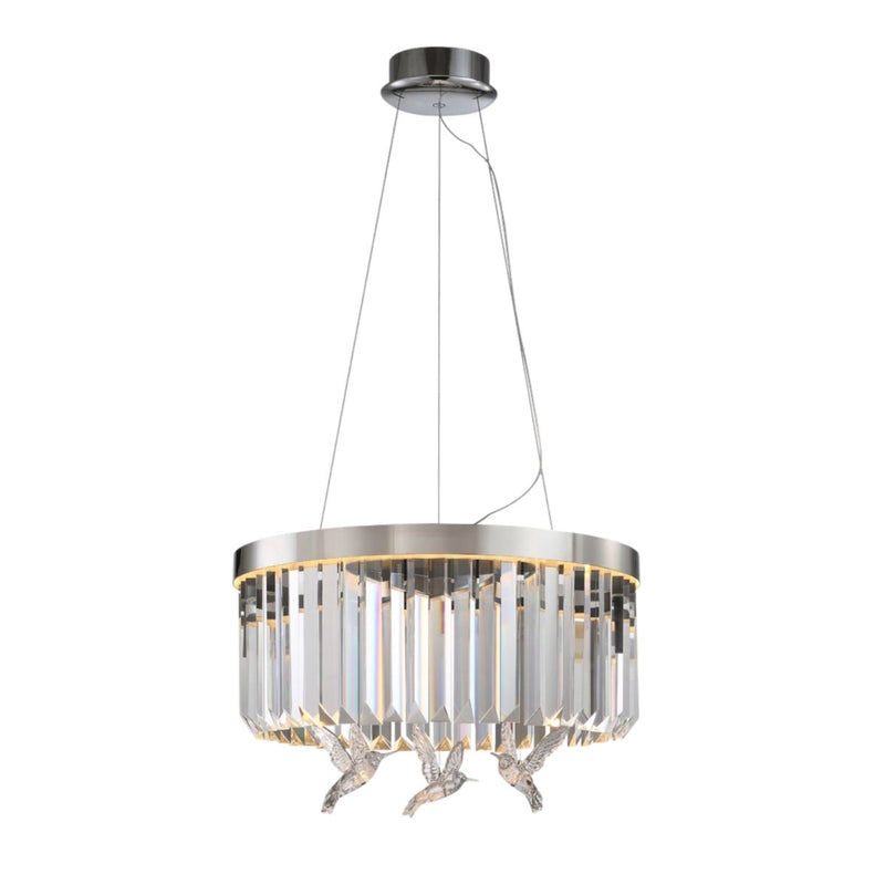 Asfura Lysekrone i chrome Ø60cm.