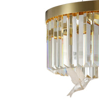 Asfura Lysekrone i guld Q60cm.