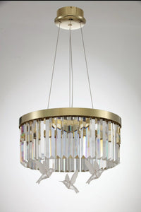 Asfura Lysekrone i guld Q60cm.