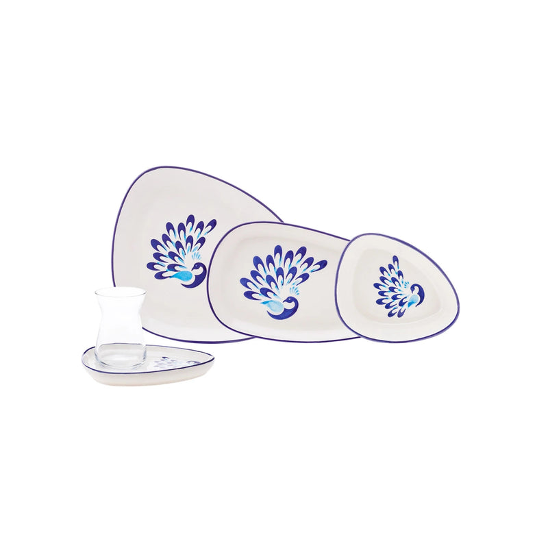 Peacock 26 dele til 6 personer morgenmadssæt