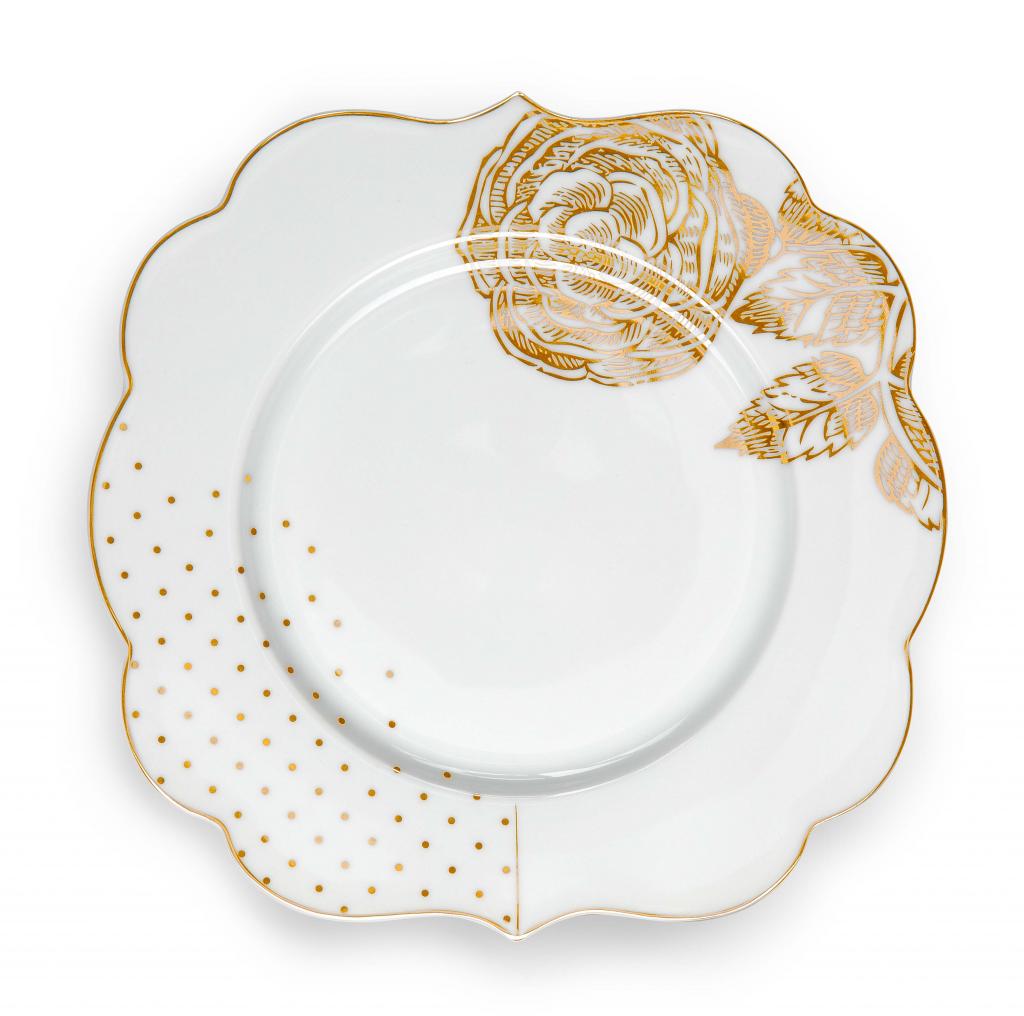 Pip Studio Kagetallerken Royal white 17cm - Luxware DK