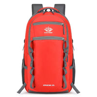 Vandrerygsæk 60X35X25 cm 55L i Rød