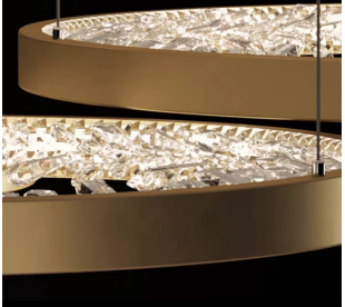 Luxware Galaxy Gold Krystallysekrone Ø60 cm - luxware-dk.myshopify.com