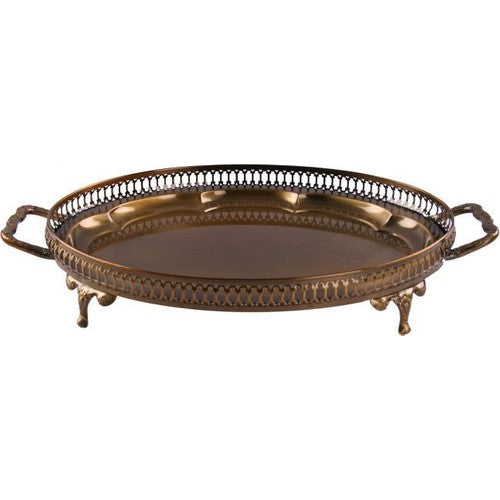Winterbach bronzefarvet ovalt serveringsfad - luxware-dk.myshopify.com