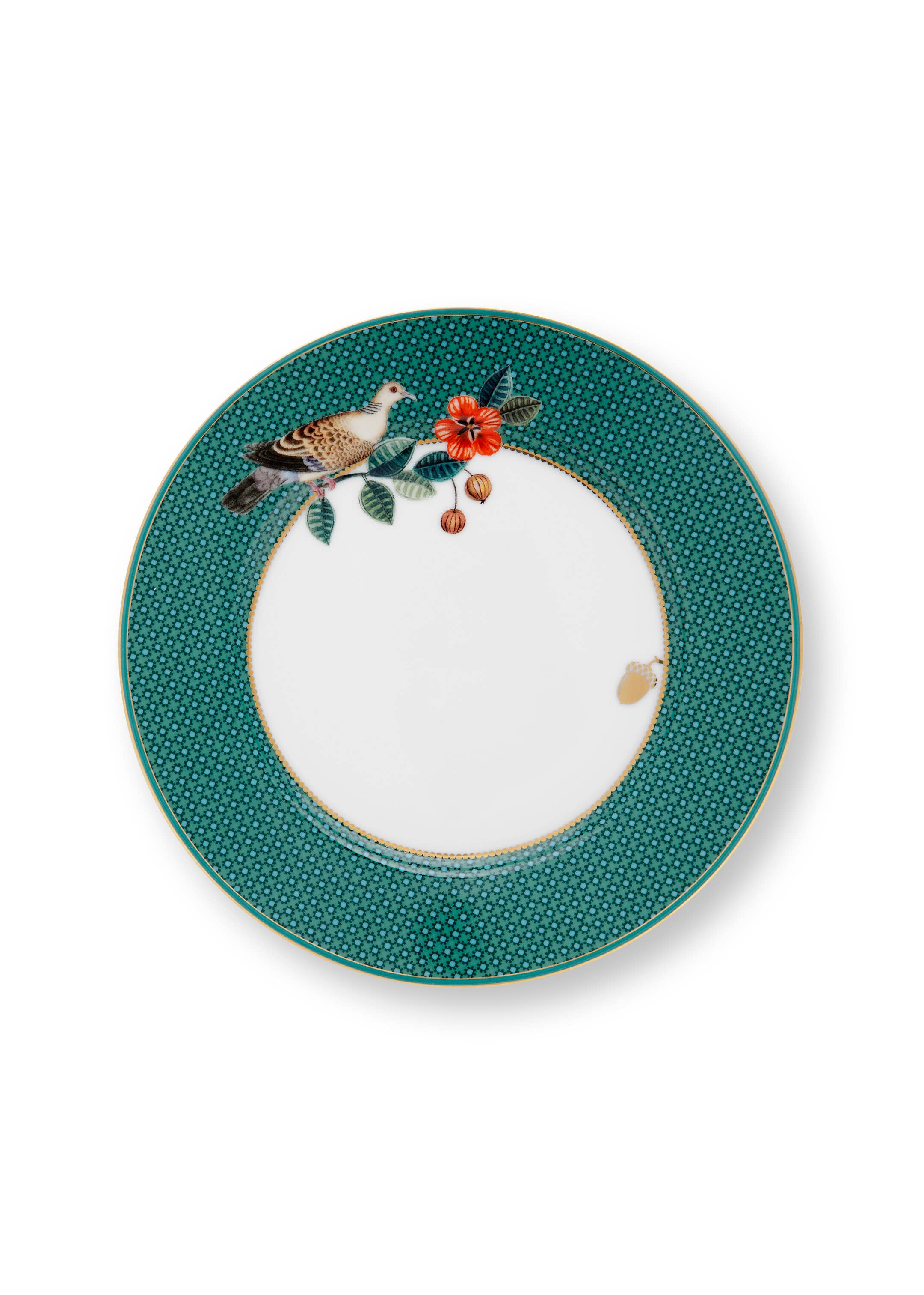 Plate Winter Wonderland Dove Green 17cm -  luxware-uk.myshopify.com