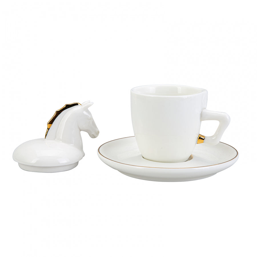 Horse Set of 2 Espresso Coffee Cups -  luxware-uk.myshopify.com