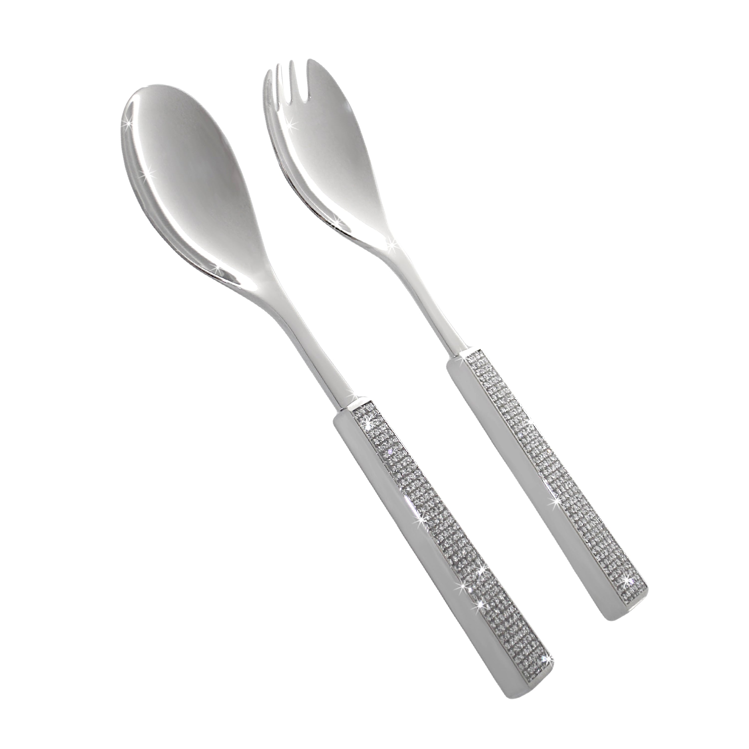 Luxury Stainless Steel Silver Glitter Multi-Purpose Serving Spoon Set -  luxware-uk.myshopify.com