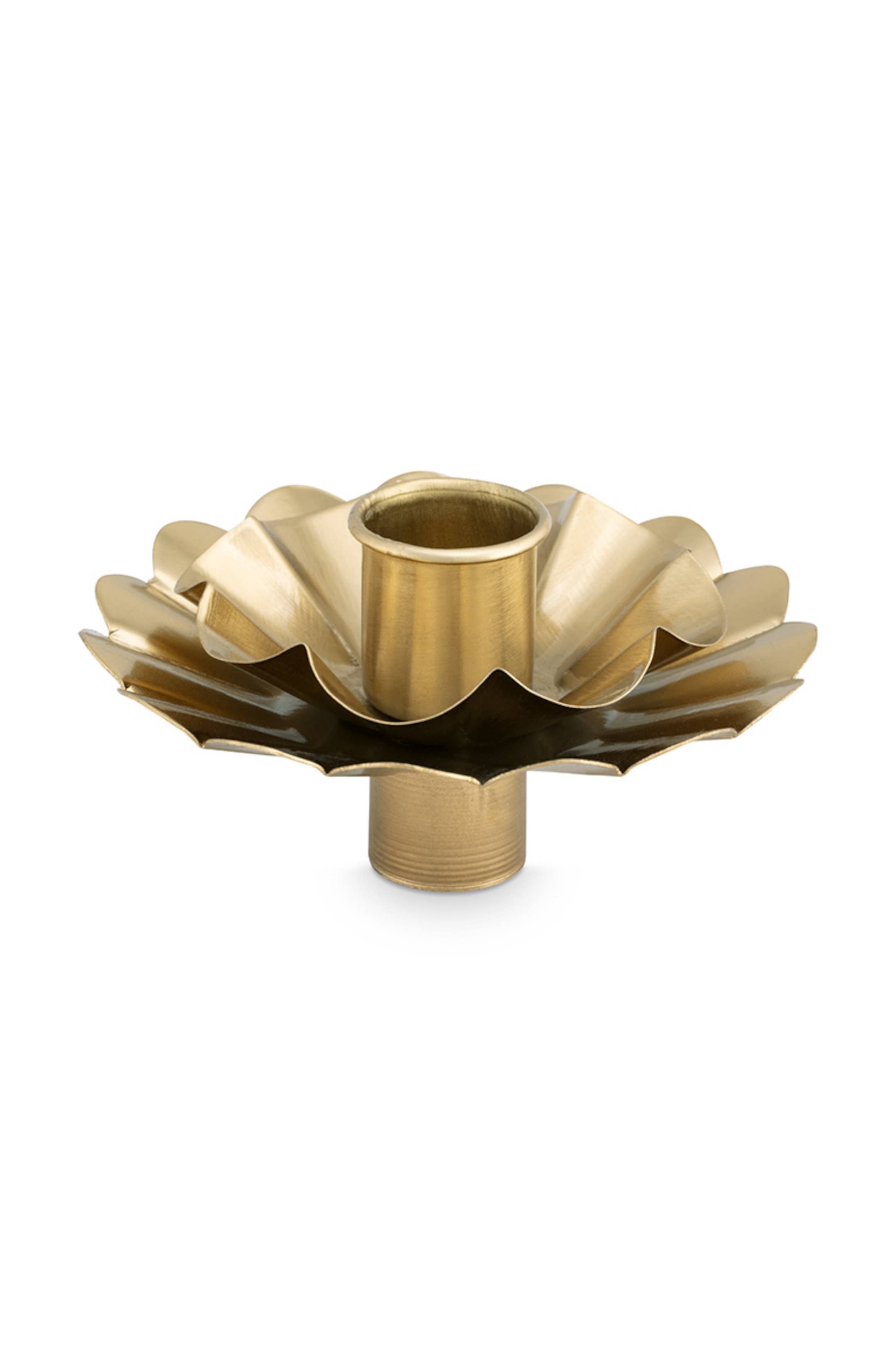Set/2 Bottle Candle Holder Flower Gold 10cm -  luxware-uk.myshopify.com