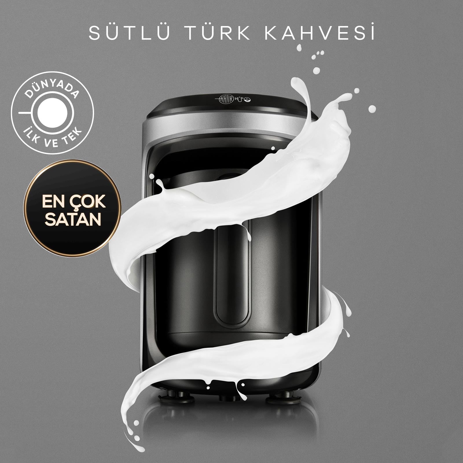 Tyrkisk kaffemaskine med mælk Antrasit Hatır Hüps - luxware-dk.myshopify.com