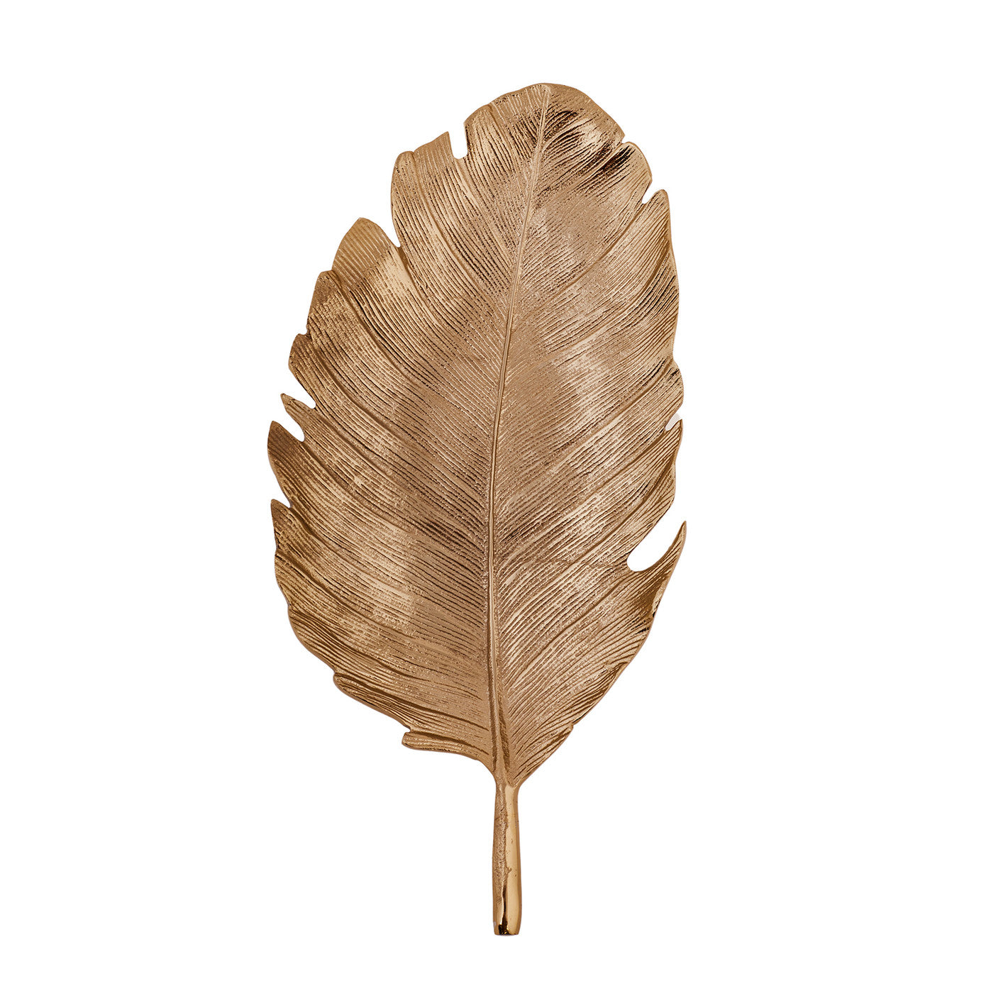 Karaca Leaf Guld Dekorativ tallerken 40X19cm - luxware-dk.myshopify.com