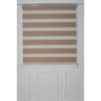Double roller blind with chain pull in Brown width: 100 cm. Length: 220 cm