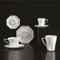 Espresso 9cl Coffee cups Star 4 parts for 2 people