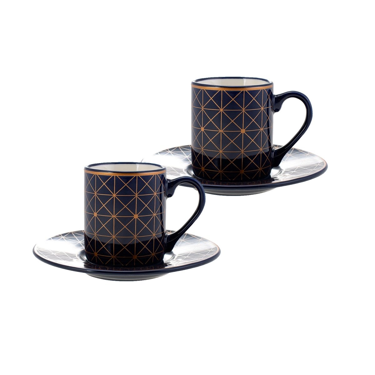 Espressokopper 90 ML. Kaffekopper Galaxy 4 dele til 2 personer - Luxware DK