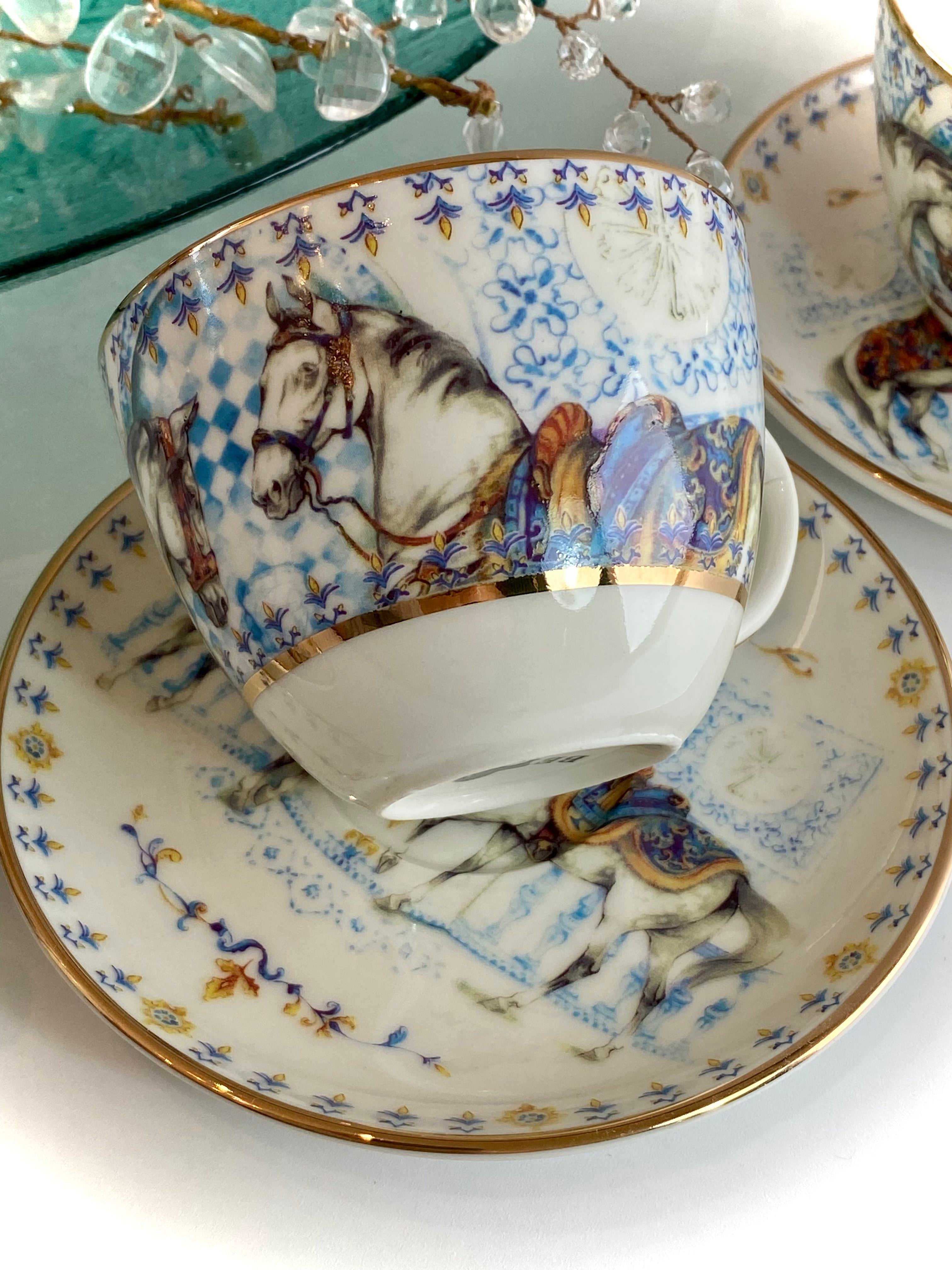 Luxware White Stallion Tea Cups Set for 6 200ml -  luxware-uk.myshopify.com