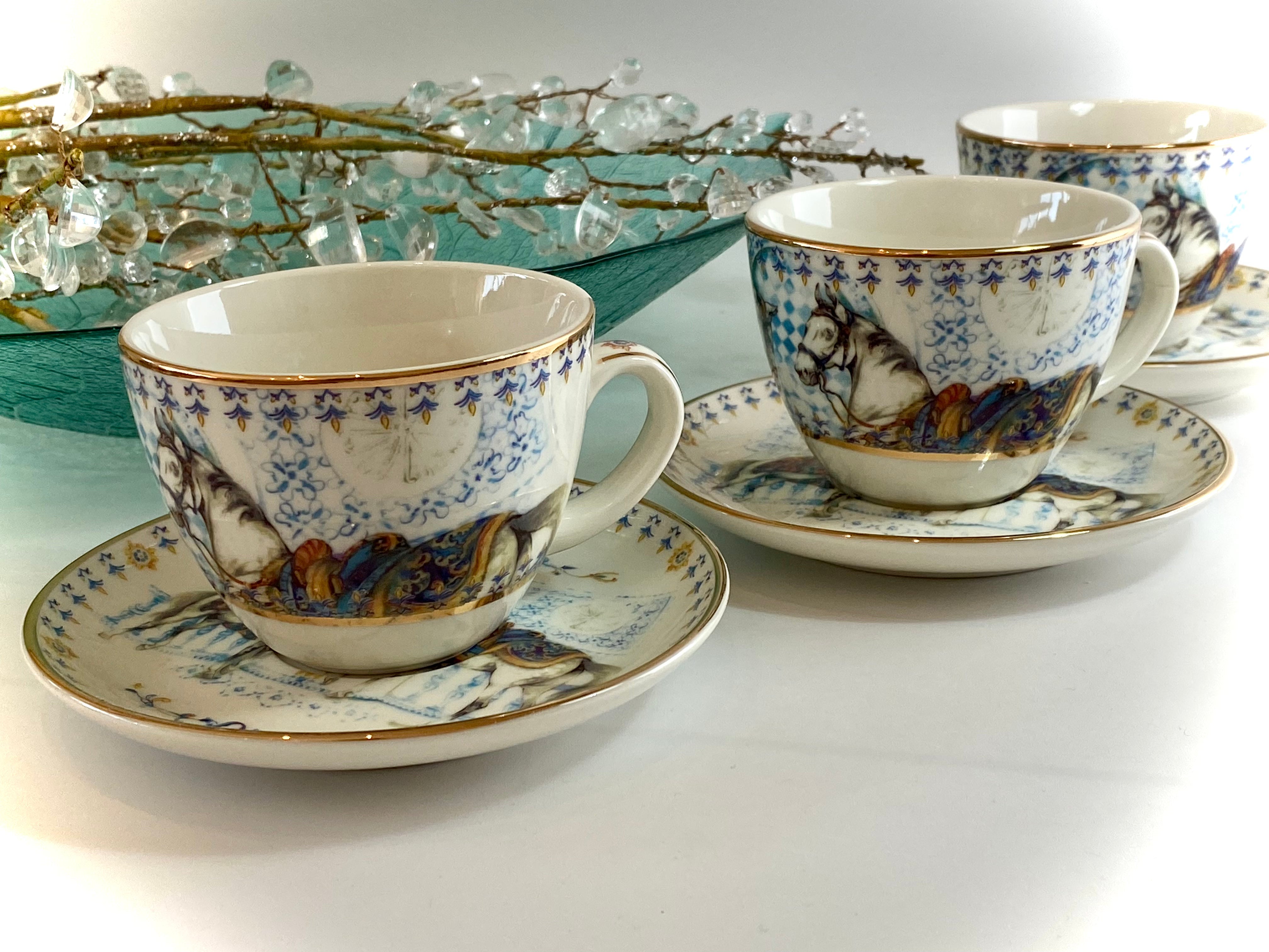 Luxware White Stallion Tea Cups Set for 6 200ml -  luxware-uk.myshopify.com