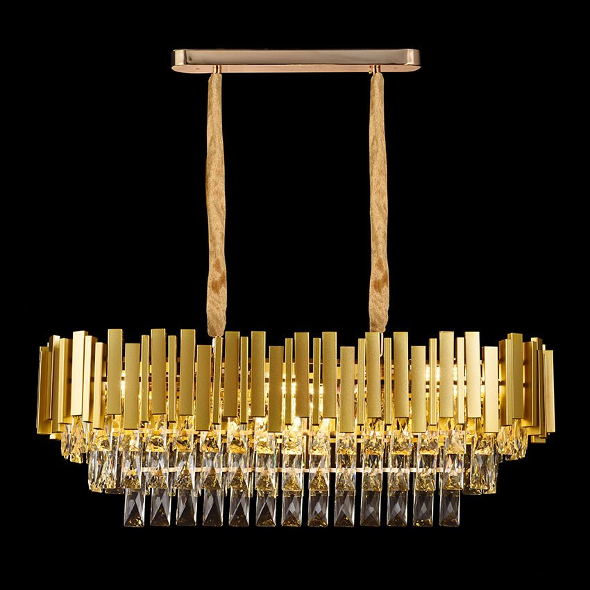 Luxware Elysia Gold Crystal chandelier Oval 90x30 cm
