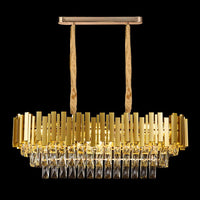 Luxware Elysia Gold Crystal chandelier Oval 90x30 cm