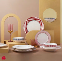 Middagssæt til 6 personer Jumbo Royal Red.